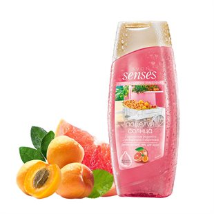 Увлажняющий гель для душа с ароматом розового грейпфрута и абрикоса Средиземноморские приключения. Поцелуи солнца , 250 мл (71068, 1383379)